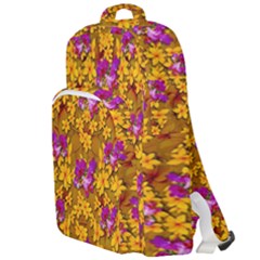 Blooming Flowers Of Orchid Paradise Double Compartment Backpack