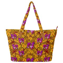 Blooming Flowers Of Orchid Paradise Full Print Shoulder Bag