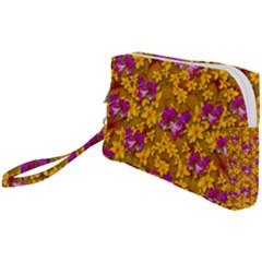 Blooming Flowers Of Orchid Paradise Wristlet Pouch Bag (small)