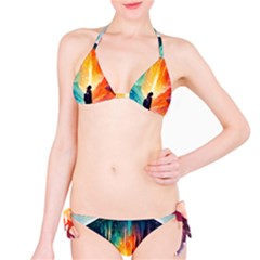 Starry Night Wanderlust: A Whimsical Adventure Classic Bikini Set by stine1