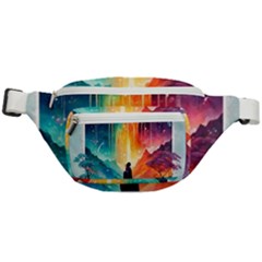 Starry Night Wanderlust: A Whimsical Adventure Fanny Pack by stine1