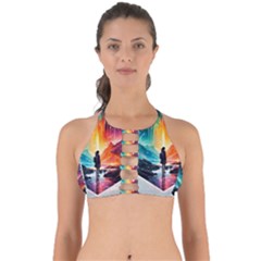 Starry Night Wanderlust: A Whimsical Adventure Perfectly Cut Out Bikini Top by stine1