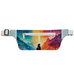 Starry Night Wanderlust: A Whimsical Adventure Active Waist Bag by stine1
