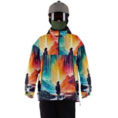 Starry Night Wanderlust: A Whimsical Adventure Men s Ski and Snowboard Waterproof Breathable Jacket