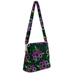Floral-5522380 Zipper Messenger Bag