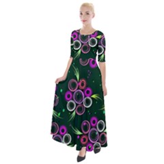 Floral-5522380 Half Sleeves Maxi Dress by lipli