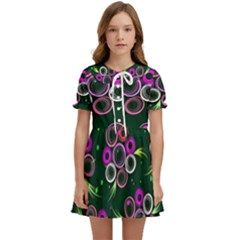 Floral-5522380 Kids  Sweet Collar Dress