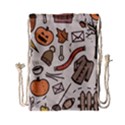 Halloween Doodle Autumn Pumpkin Drawstring Bag (Small) View1