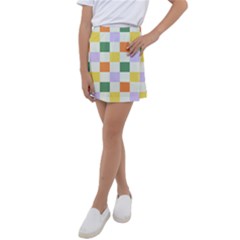 Board Pictures Chess Background Kids  Tennis Skirt by Maspions