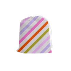 Lines Geometric Background Drawstring Pouch (Medium)