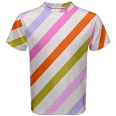 Lines Geometric Background Men s Cotton T-Shirt