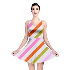 Lines Geometric Background Reversible Skater Dress