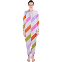 Lines Geometric Background Hooded Jumpsuit (ladies)