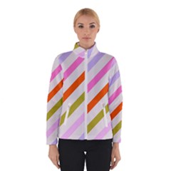 Lines Geometric Background Women s Bomber Jacket