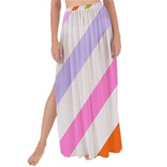 Lines Geometric Background Maxi Chiffon Tie-Up Sarong