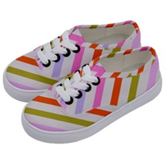 Lines Geometric Background Kids  Classic Low Top Sneakers