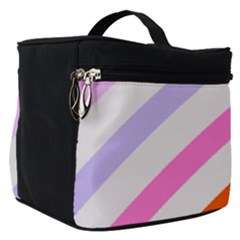 Lines Geometric Background Make Up Travel Bag (Small)