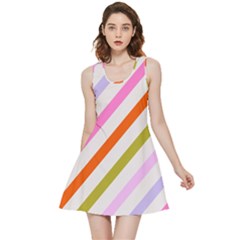 Lines Geometric Background Inside Out Reversible Sleeveless Dress