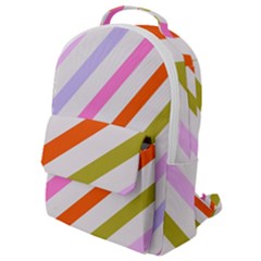Lines Geometric Background Flap Pocket Backpack (Small)