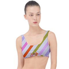 Lines Geometric Background The Little Details Bikini Top