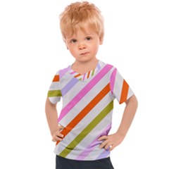 Lines Geometric Background Kids  Sports T-Shirt