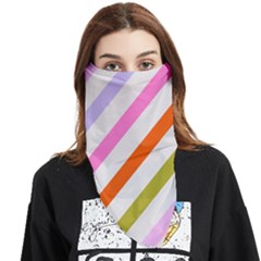 Lines Geometric Background Face Covering Bandana (Triangle)