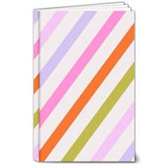 Lines Geometric Background 8  x 10  Hardcover Notebook