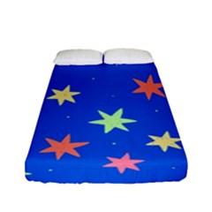 Background Star Darling Galaxy Fitted Sheet (full/ Double Size)