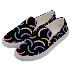 Abstract Pattern Wallpaper Men s Canvas Slip Ons