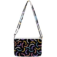Abstract Pattern Wallpaper Double Gusset Crossbody Bag