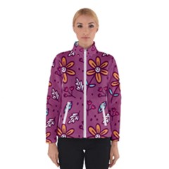 Flowers Petals Leaves Foliage Women s Bomber Jacket