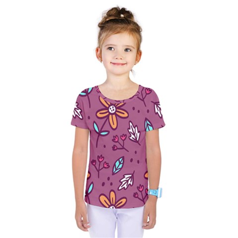 Flowers Petals Leaves Foliage Kids  One Piece T-shirt by Maspions