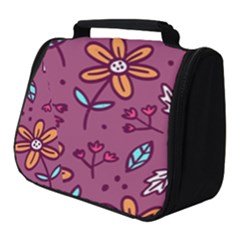 Flowers Petals Leaves Foliage Full Print Travel Pouch (small)