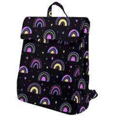 Wallpaper Pattern Rainbow Flap Top Backpack