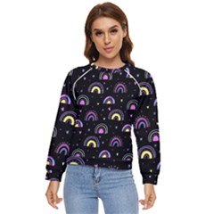 Wallpaper Pattern Rainbow Women s Long Sleeve Raglan T-shirt