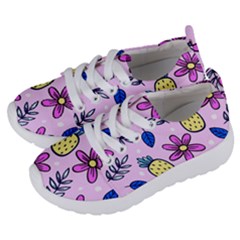 Flowers Petals Pineapples Fruit Kids  Lightweight Sports Shoes