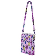 Flowers Petals Pineapples Fruit Multi Function Travel Bag