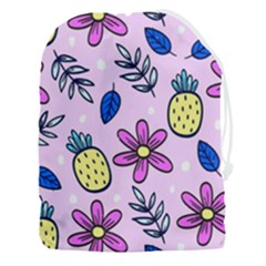 Flowers Petals Pineapples Fruit Drawstring Pouch (3xl)