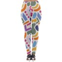 Abstract Pattern Background Lightweight Velour Leggings View2