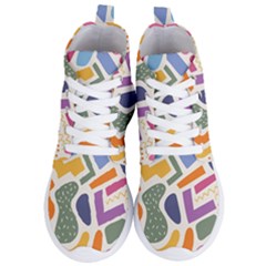 Abstract Pattern Background Women s Lightweight High Top Sneakers by Maspions