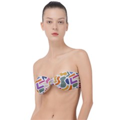 Abstract Pattern Background Classic Bandeau Bikini Top 