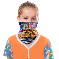 Eiffel Tower Starry Night Print Van Gogh Face Covering Bandana (kids)