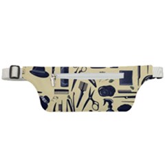 Elegant Hairdresser pattern cream Active Waist Bag