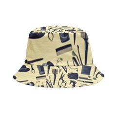 Elegant Hairdresser pattern cream Inside Out Bucket Hat