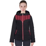 Rubied Rows Black Hooded Puffer Jacket