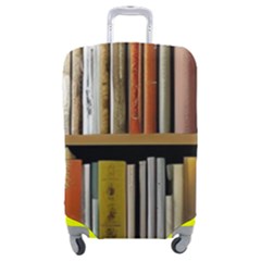 Book Nook Books Bookshelves Comfortable Cozy Literature Library Study Reading Reader Reading Nook Ro Luggage Cover (medium)