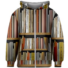 Book Nook Books Bookshelves Comfortable Cozy Literature Library Study Reading Reader Reading Nook Ro Kids  Zipper Hoodie Without Drawstring