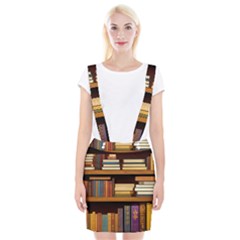 Book Nook Books Bookshelves Comfortable Cozy Literature Library Study Reading Room Fiction Entertain Braces Suspender Skirt