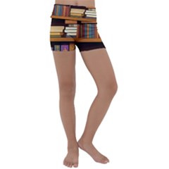 Book Nook Books Bookshelves Comfortable Cozy Literature Library Study Reading Room Fiction Entertain Kids  Lightweight Velour Yoga Shorts