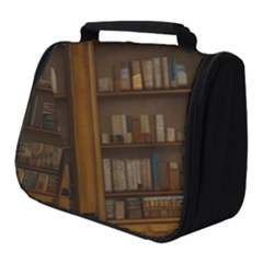 Books Book Shelf Shelves Knowledge Book Cover Gothic Old Ornate Library Full Print Travel Pouch (small)